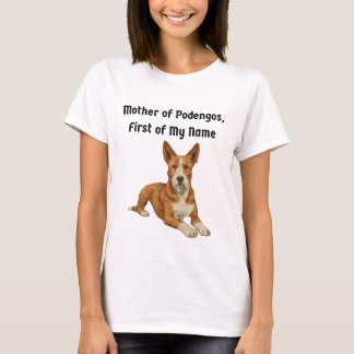 T-shirt Mère des Podengos, Première de Mon Nom