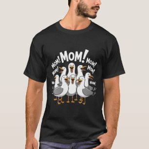 T-shirt Mère drôle de mouette féminine plage océan amoureu
