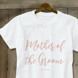 T-shirt Mère du Mariage Groom Custom Dusty Rose