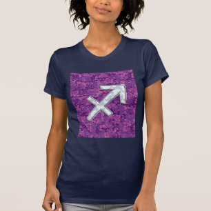 T-shirt Mère du symbole Pearl Sagittarius Fuchsia Camo