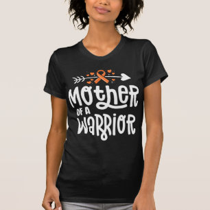 T-shirt Mère D'Un Guerrier Mère Famille Leucémie Cancer Aw