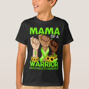 T-shirt Mère D'Une Guerrière Défenseurs Des Handicap Cerve