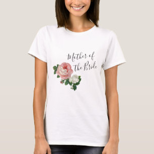 T-shirt Mère élégante et moderne de roses de fleurs de la