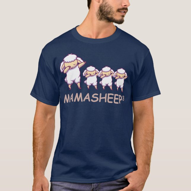 T-shirt Mère enceinte triplée ami mouton (Devant)