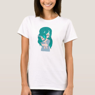 T-shirt mère et fille de dessin