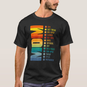 T-shirt Mère Fête Maman Atm Meilleur Ami Enseignant Infirm