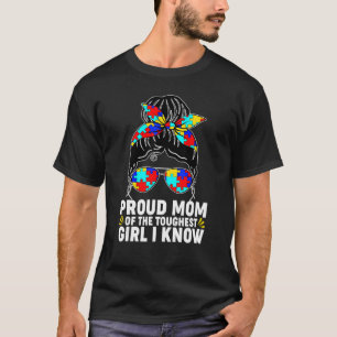 T-shirt Mère fière de la fille la plus courageuse que je c