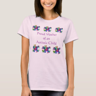 T-shirt Mère fière d'enfant autiste