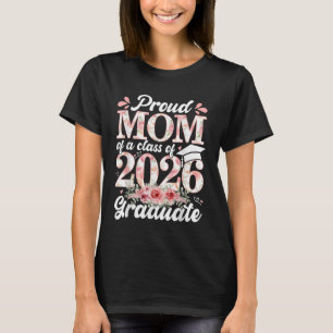 T-shirt Mère fière d'un diplômé de la promotion 2026 senio