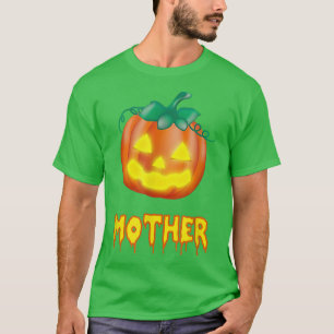 T-shirt Mère Funny Halloween Famille JackOLantern Citrouil