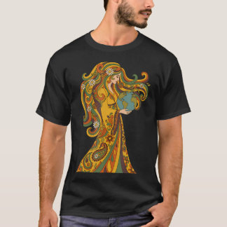 T-shirt Mère Gaia Environnementale Jour de la Terre Plante