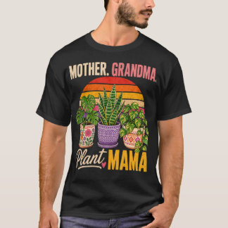 T-shirt Mère Grand-mère Plante Maman Grand-mère Jardinage