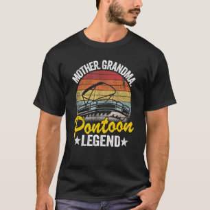 T-shirt Mère Grand-mère Ponton Légende Lac Vie Femmes Pont