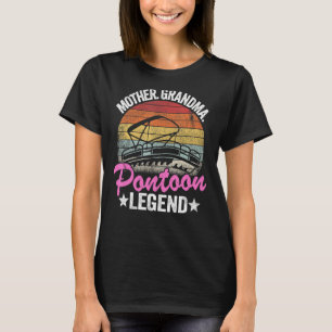 T-shirt Mère Grand-mère Ponton Légende Lac Vie Femmes Pont