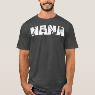 T-shirt Mère guitariste rétro Nana Guitare Fête des Mères 