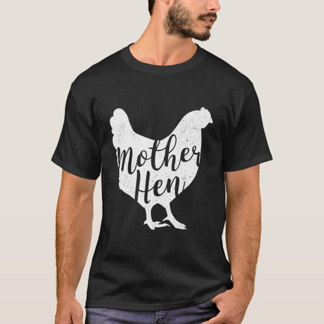 T-shirt Mère Hen Joyeux Fête Des Mères Mignonne Cadeau De  (Devant)