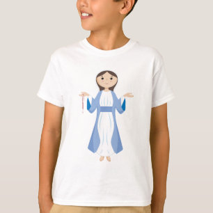 T-shirt Mère Marie avec Rosaire