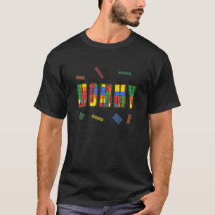 T-shirt Mère mère brique Maître Constructeur Blocs de cons