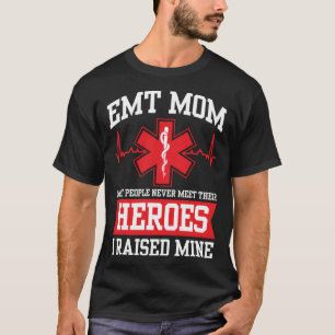 T-shirt Mère Mère Technicien Médicale d'urgence Mama Mères