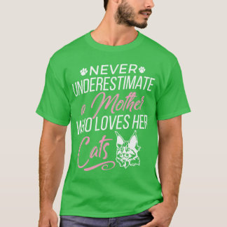 T-shirt Mère qui aime sa fille aux chats