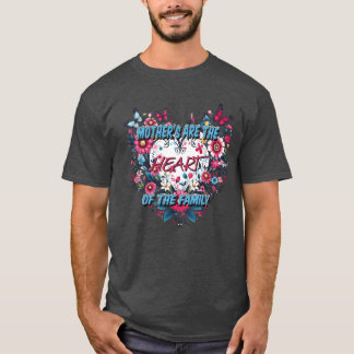 T-shirt Mères Arehe Coeur Autre Famille drôle