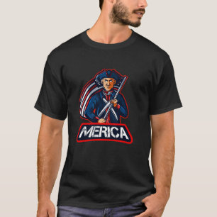 T-shirt Merica Patriotic Vétérinaire Amérique États-Unis D