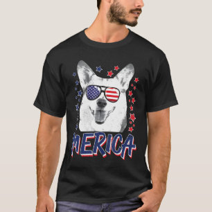 T-shirt Merica Pembroke Welsh Corgi Chien 4 Juillet Etats-