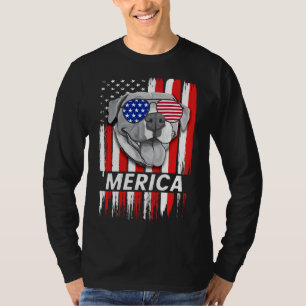 T-shirt Merica Pit Bull Pun drôle Pitbull Vintage Amérique