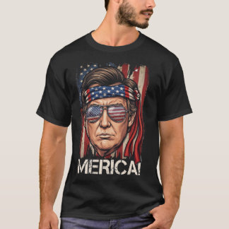 T-shirt Merica Trump !