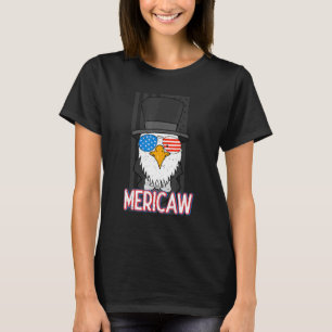 T-shirt Mericaw Bald Eagle 4 juillet Lincoln American Fl