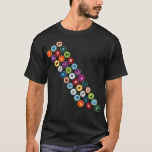 T-shirt Merit badge sash