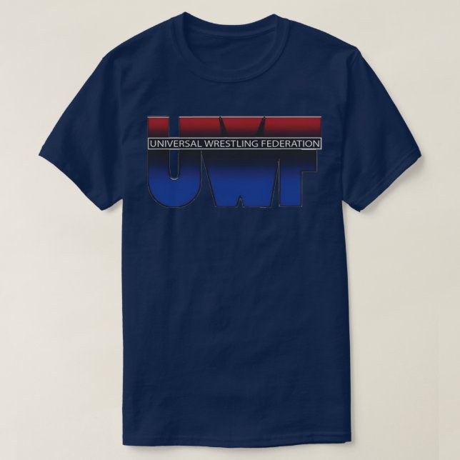 T-shirt merle de fédération universelle de lutte (Design devant)