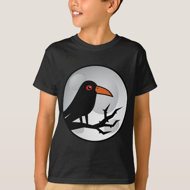 T-shirt Merle Goth Raven/corneille (Devant)