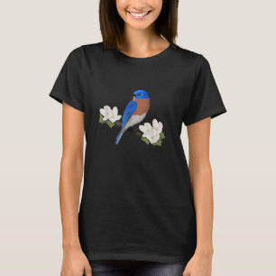 T-shirt Merlebleu de l'Est Oiseau Amoureux des oiseaux Orn