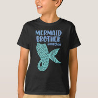 Mermaid Brother Wave Tail Jouer Conception de text