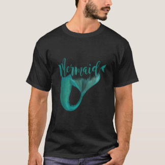 T-shirt Mermaid Mermaid Black Gray