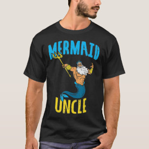 T-shirt Mermaid Oncle Neptune Sécurité Famille Corresponda