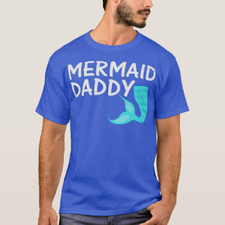 T-shirt Mermaid papa Chemise Hommes Merdad Cadeau