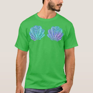 T-shirt Mermaid Sea Shell Bra Halloween Costume Top