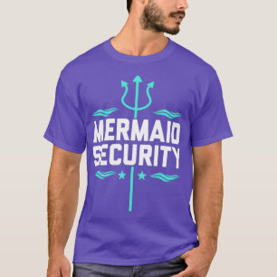 T-shirt Mermaid Security Birthday Gift Swimmer