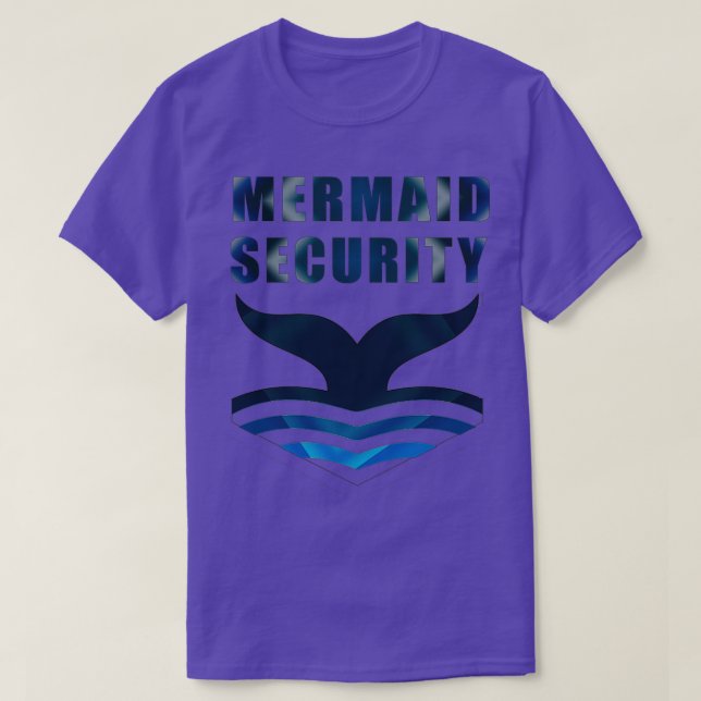 T-shirt Mermaid Security Funny nage Cadeau 1 (Design devant)