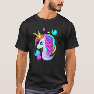 T-shirt Mermaid Unicorn Mélanger mignon Imaginaire magique