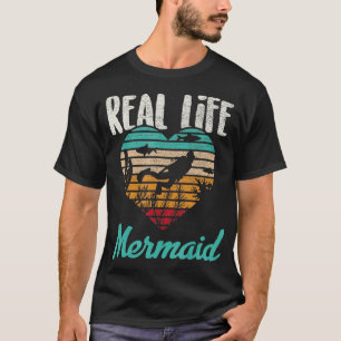T-shirt Mermaid Vintage plongeur plongée Rétro plongée
