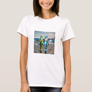 T-shirt ' Mermaids Hang Out ' par l'artiste Juan Cabana