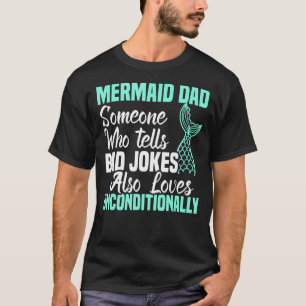 T-shirt Merman Mermaid Papa Créature aquatique