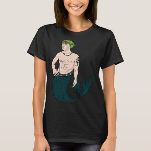 T-shirt Merman Tattooé Majestic Mermen garçon Sirène nage