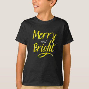 T-Shirt : Merry and Bright (black)