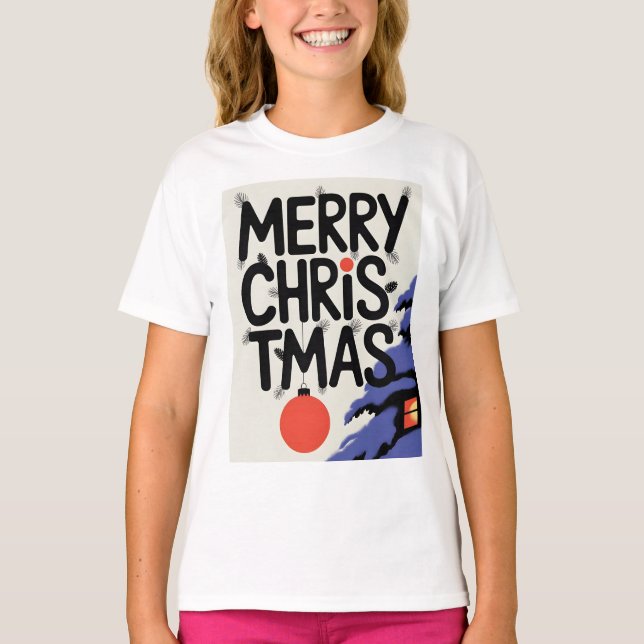 T-shirt Merry Christmas (Devant)