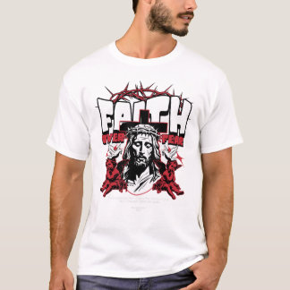 T-shirt ✝️ Merry Christmas Faith Over Fear Jesus Religious