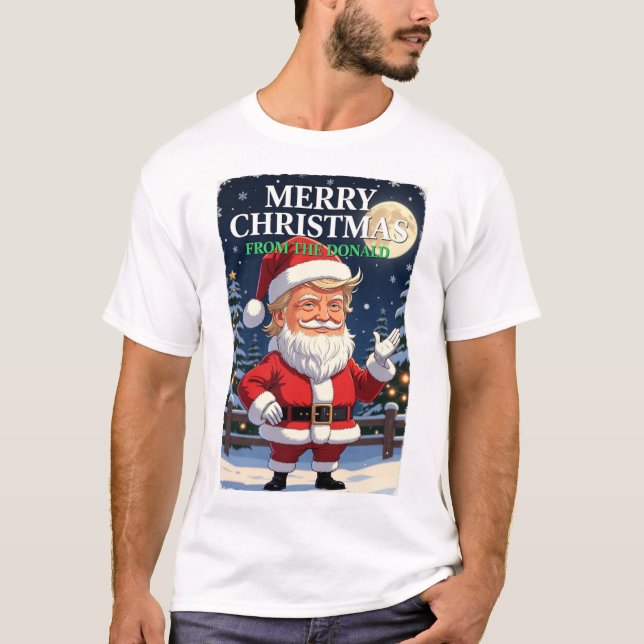 T-shirt Merry Christmas From Trump (Devant)